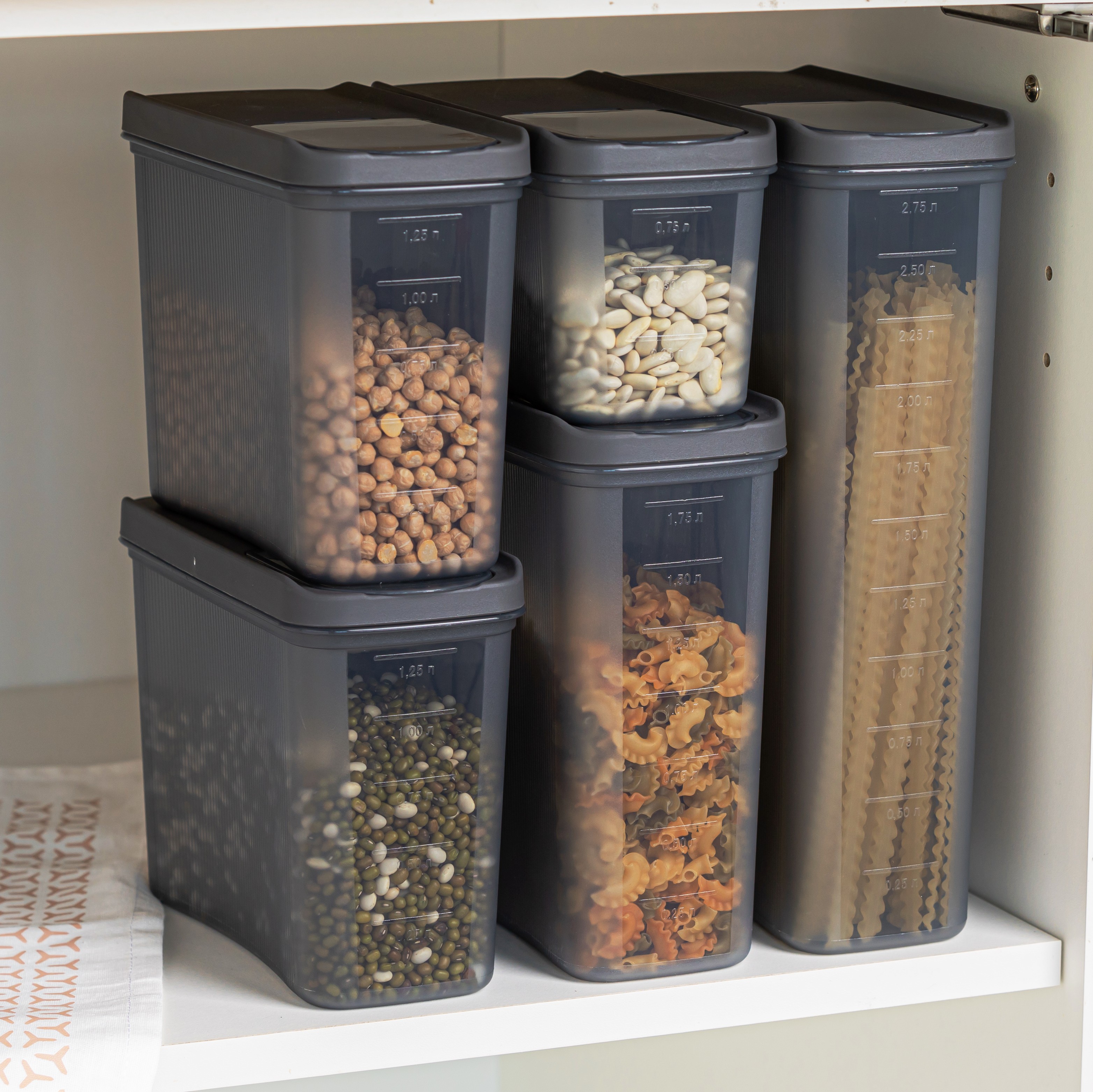 картинка Набор емкостей д/сыпучих "Лайн"/9115/9116/Альтернатива от магазина Одежда+