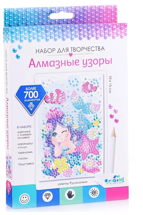 картинка Набор ДТ Алмазная мозаика 10*15/296235/Мультиарт/Асс от магазина Одежда+