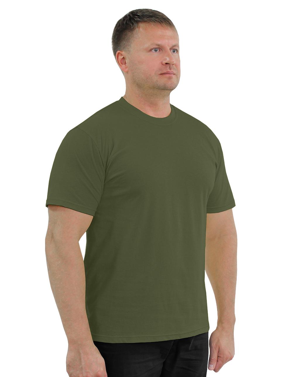 картинка Футболка тк.Кулирка Олива/6453072/БВР от магазина Одежда+