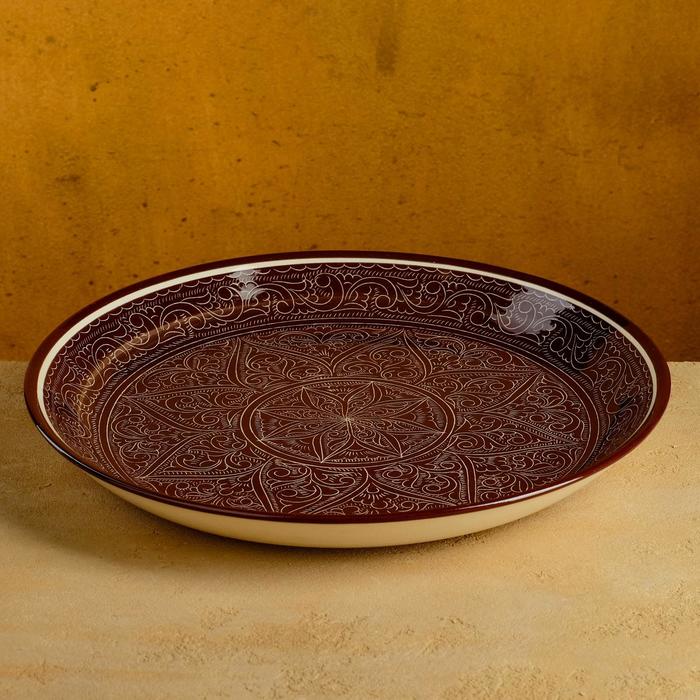 картинка Ляган Риштанская Керамика "Узоры" 36 см/4705790 от магазина Одежда+