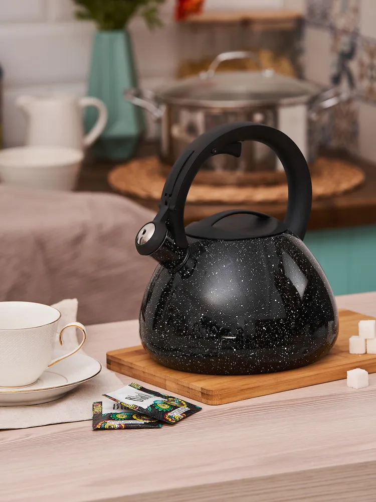 картинка Чайник 2,5 л/КТ-125 "Чёрный гранит" от магазина Одежда+