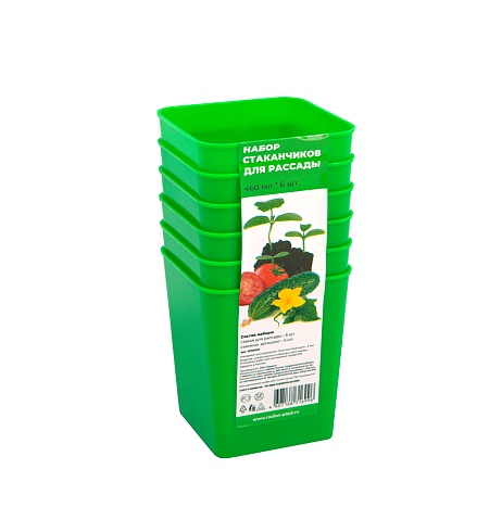 картинка Набор стаканчиков д/рассады 460мл*6шт/Радиан от магазина Одежда+