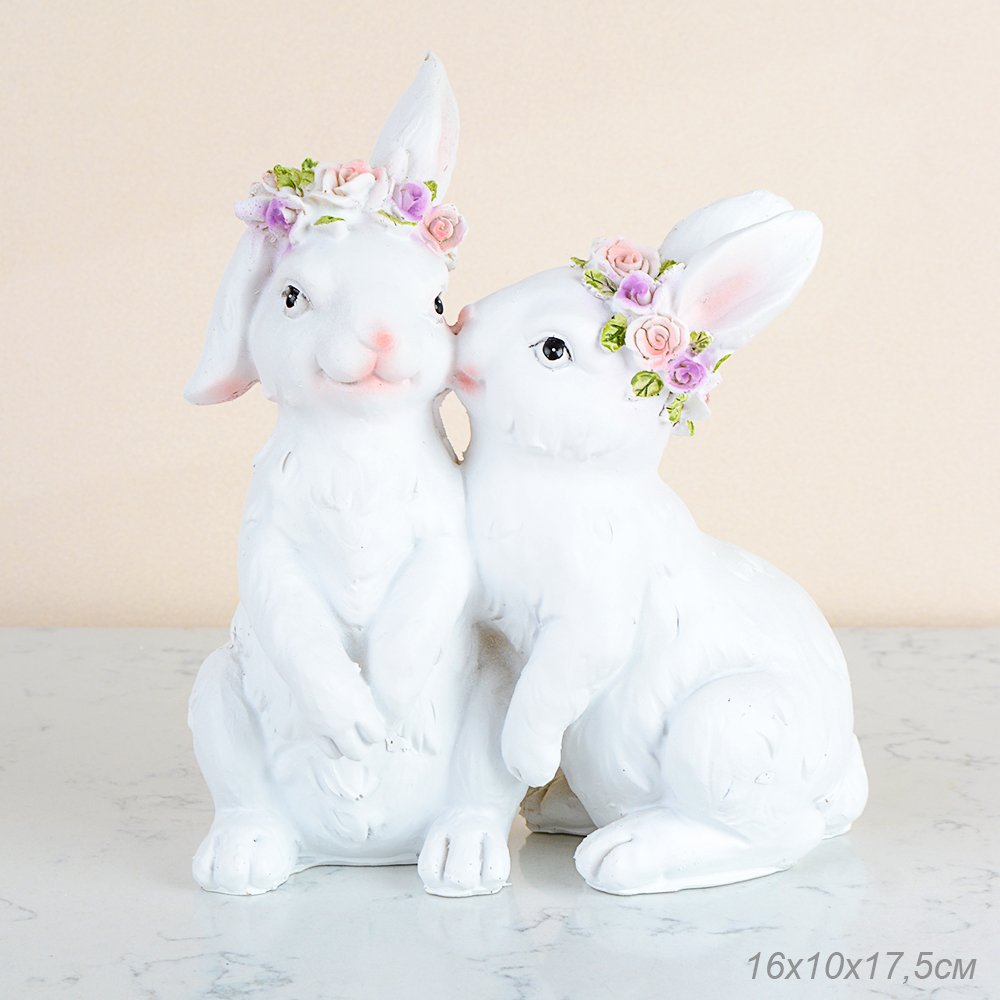 картинка Фигурка Кролики с цветами/ TX-4 от магазина Одежда+