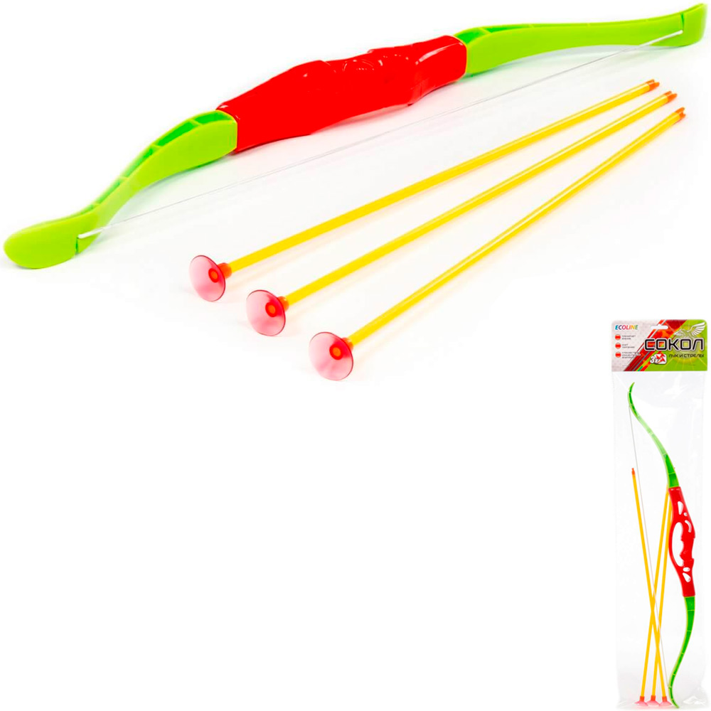 картинка Лук "Сокол" + стрелы/3 шт/05312/Полесье от магазина Одежда+