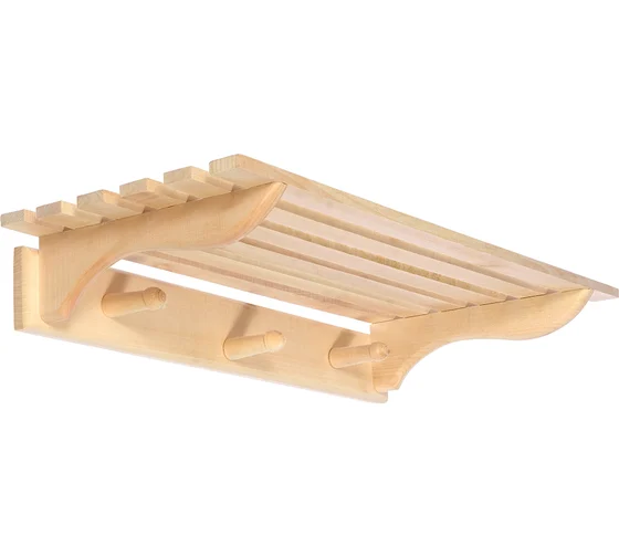 картинка Полка с вешалкой 3 рожка "Банные штучки"/32008/ЛГ от магазина Одежда+