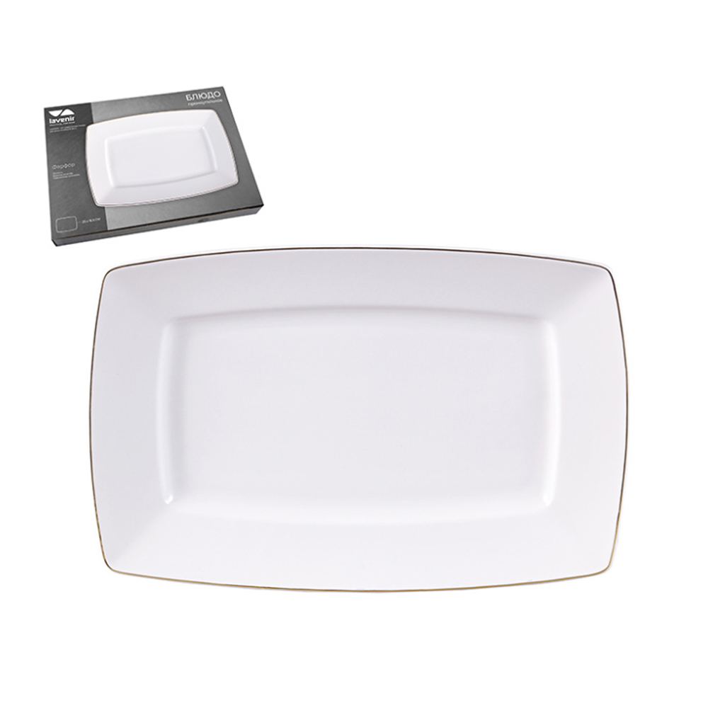картинка Блюдо прямоугольное Lavenir "Элит" 10"/100-101 от магазина Одежда+