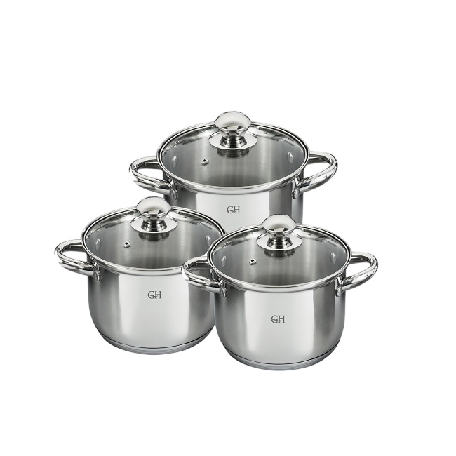 картинка Набор кастрюль GoldHouse 6 пр/GH-1823 от магазина Одежда+
